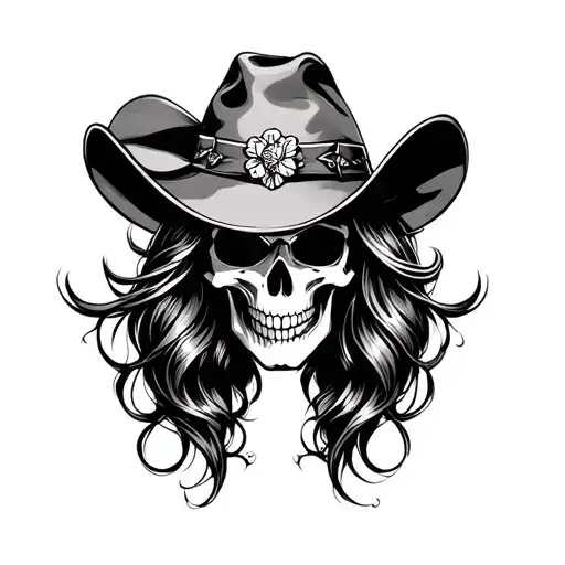 Cowgirl Skull