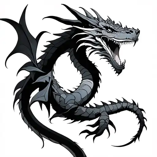 Libra And Dragon Minimalist