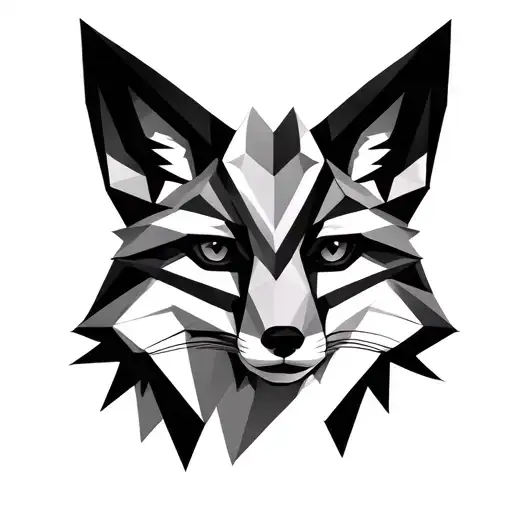 Geometric Degsined Fox Face