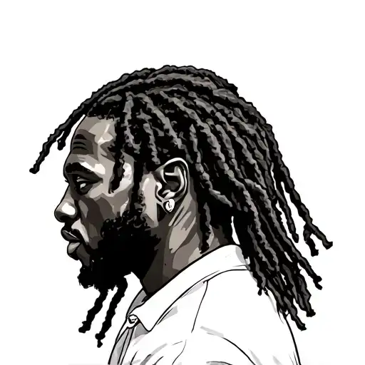 Black Man With Dreadlocks Side Profile Hair