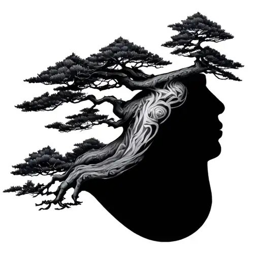 Bonsai Tree In The Neck