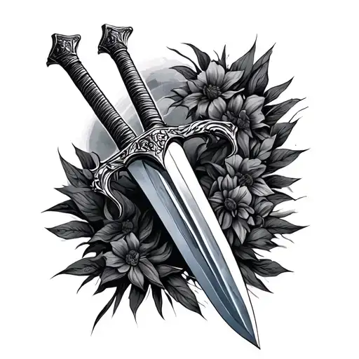 Psalm 91 With A Sword Through It