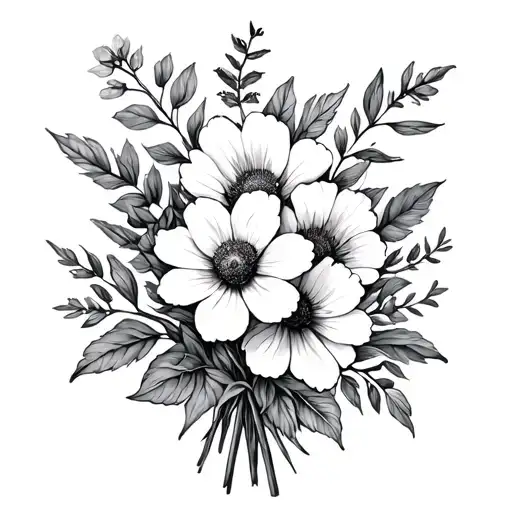 Birth Flower Bouquet May And September Birth Flower