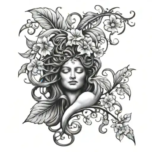 Medusa And Morning Glory Vine