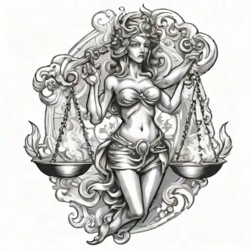 Libra With Full Of Anger And Fire