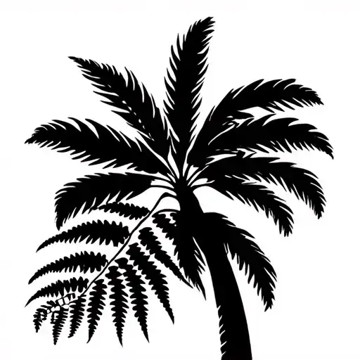 Palm Tree And Fern