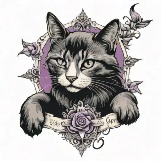 Cats The Bible Verse Trust In The Lord And Do Good With Purple And Like A Greyish Blue
