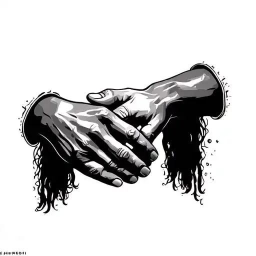 Gang Life Black People Holding Hands