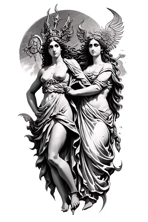 Artemis God And Hermes Greek God