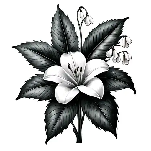 Lily Of The Valley And Hawthorn