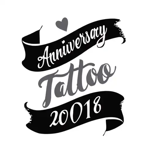 Anniversary Date Tattoo With Name Written
