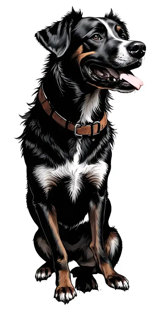 Woods And Off-road And Dog