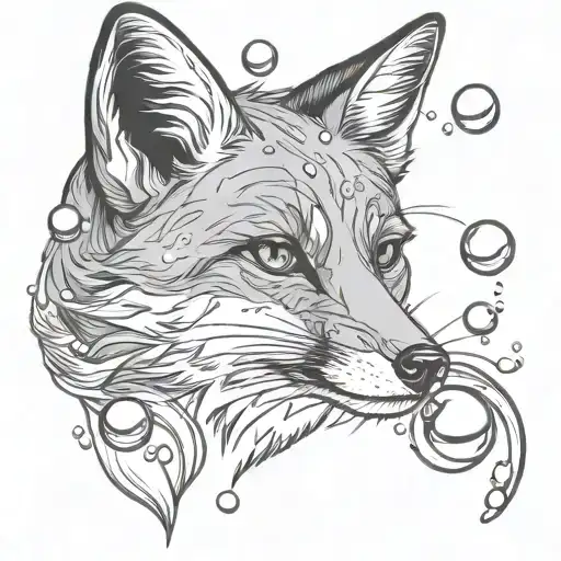 Fox Blowing Bubbles