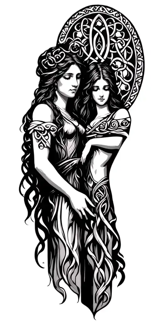 Celtic Women Holding Hands