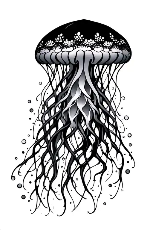 Jellyfish Black Lace