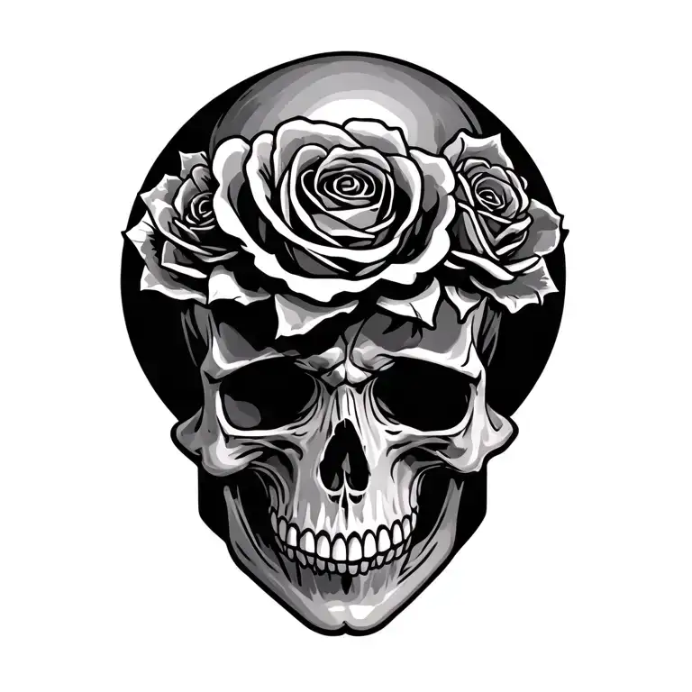 Death Before Dishonor Skull And Roses