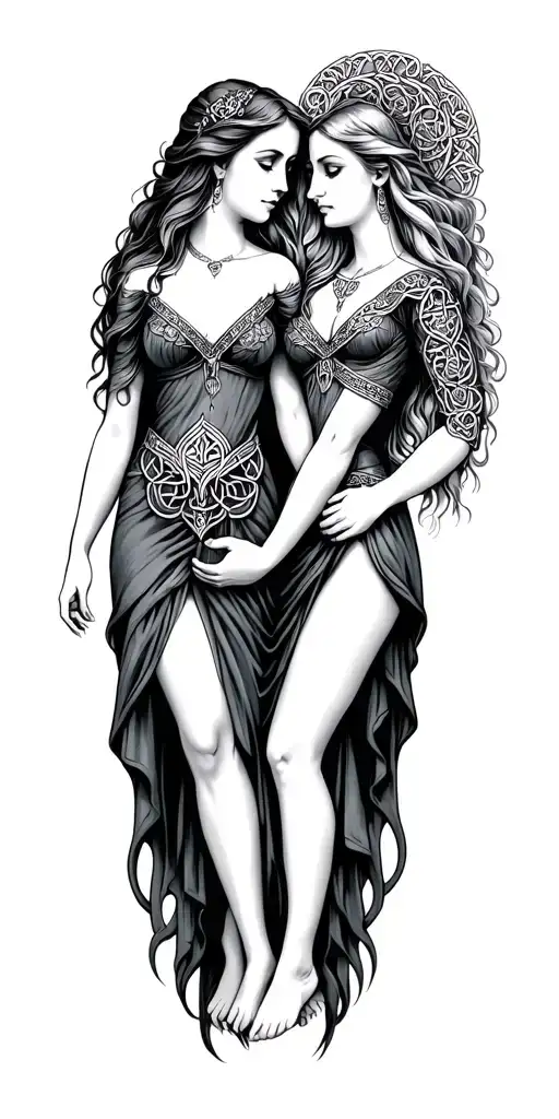 Celtic Women Holding Hands