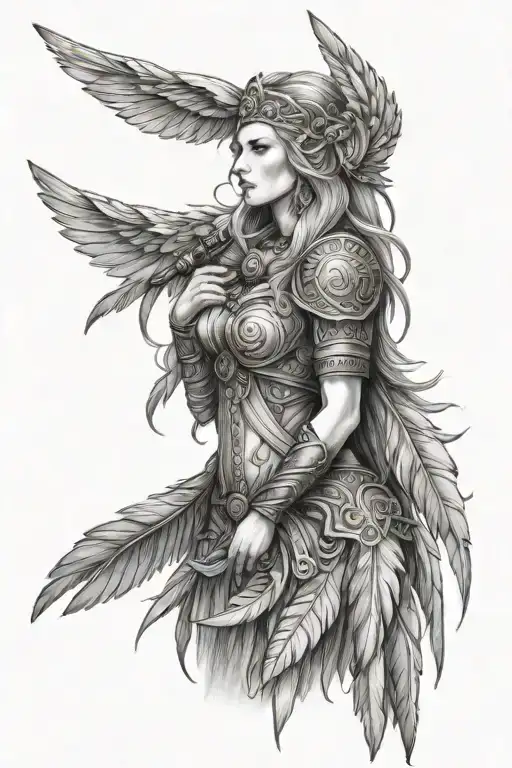 Freya Norse Goddess Feathers