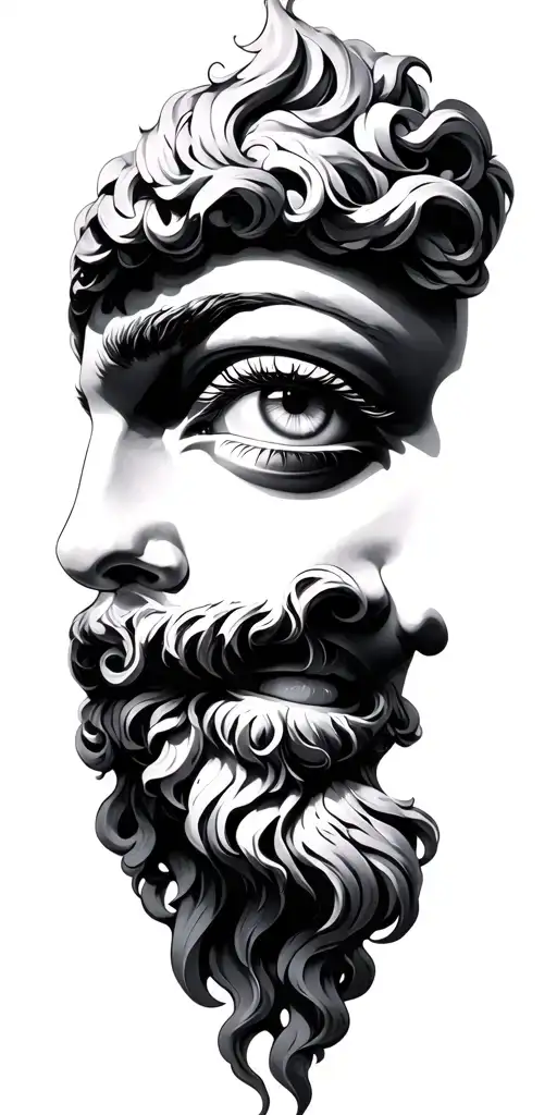 Greek Gods Eyes Looking