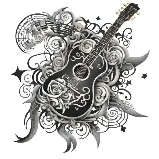 Mixture Of All Music Genres Intertwined Throughout The Design