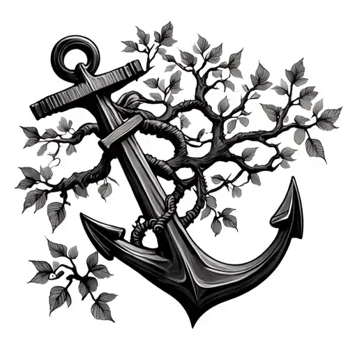 Anchor And Tree