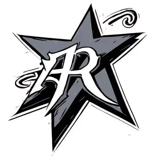 Star With Letters As