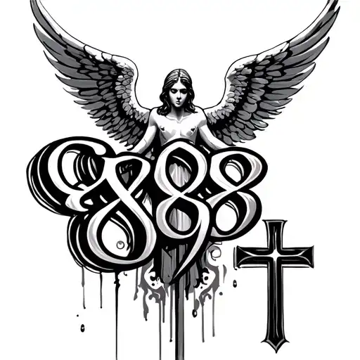 888 Angel Number And 2 Crosses