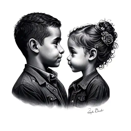 Tattoo For A Divorced Father Of A Boy And Girl