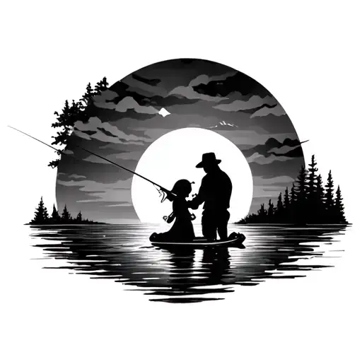 Father Daughter Fishing