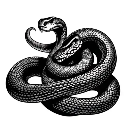 Libertarian Snake In Chicano Style