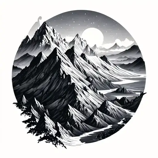 Gemini With Mountain Landscape