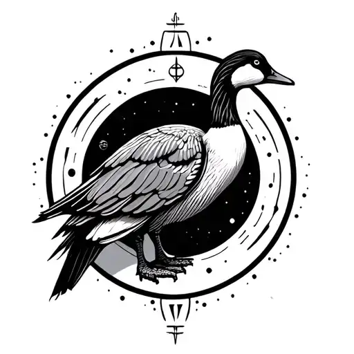 Astral Space Themed Goose