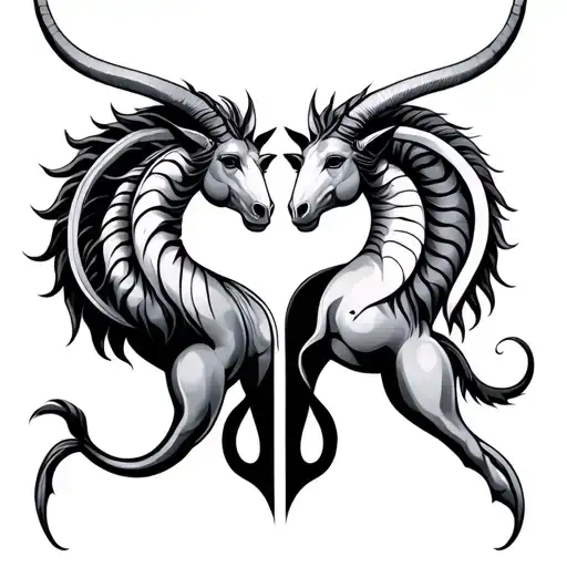 Gemini And Capricorn Symbol