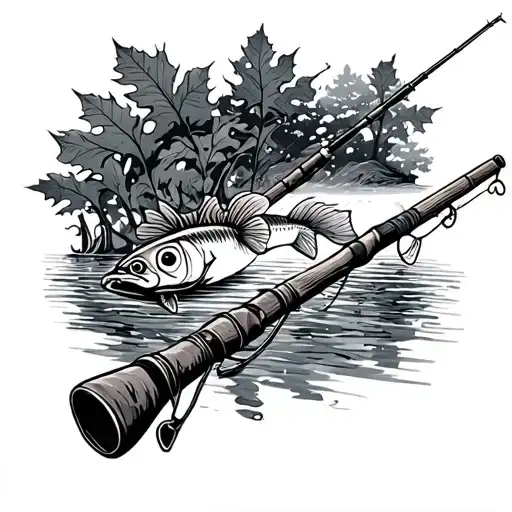 Fall Fishing Rod