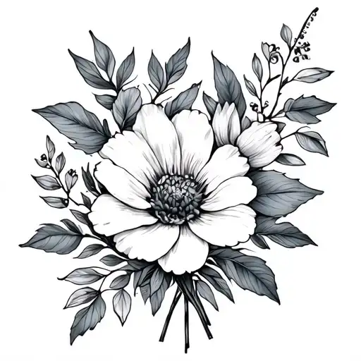 December And February Birth Flower Bouquet