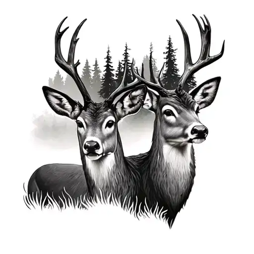 Forrest With Deer On Forearm