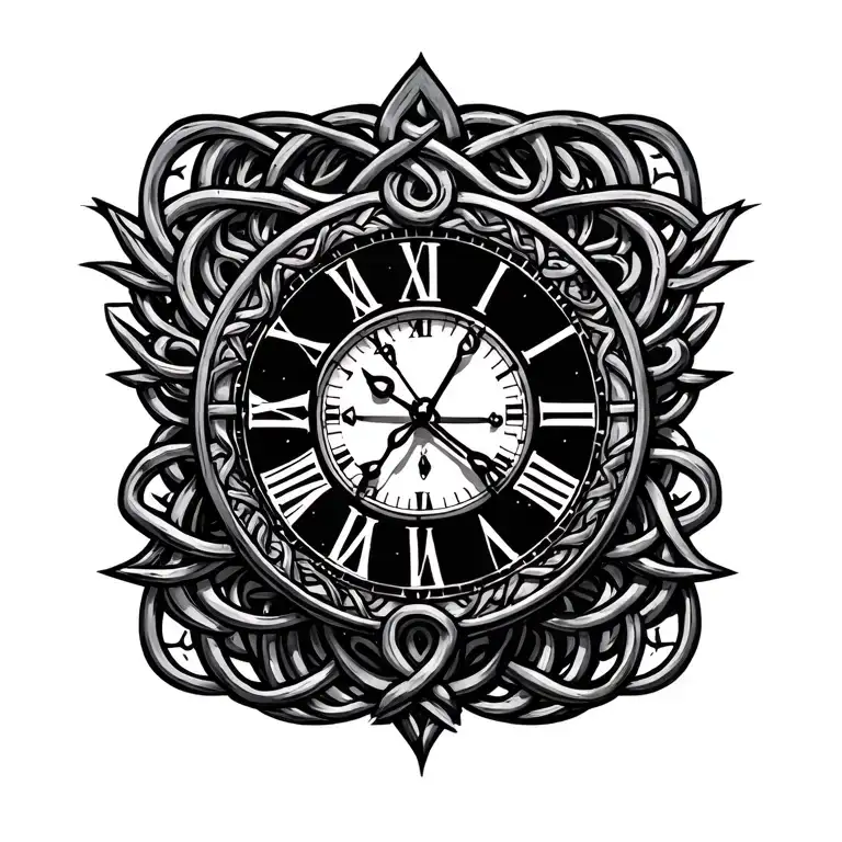 Celtic Knot Clock Face