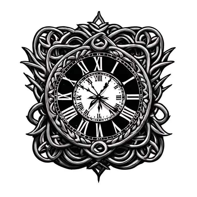 Celtic Knot Clock Face