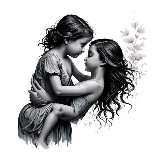 Mother Embracing Her Child