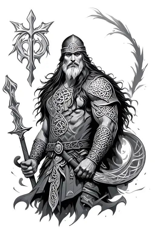 Celtic Warrior Surrounded