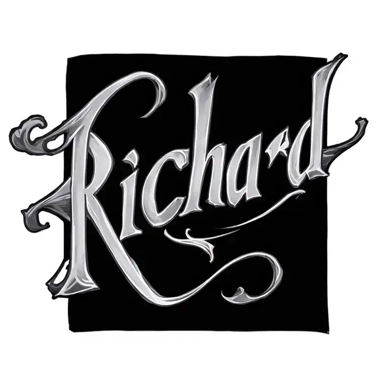 Richard Name Tattoo On Wrist