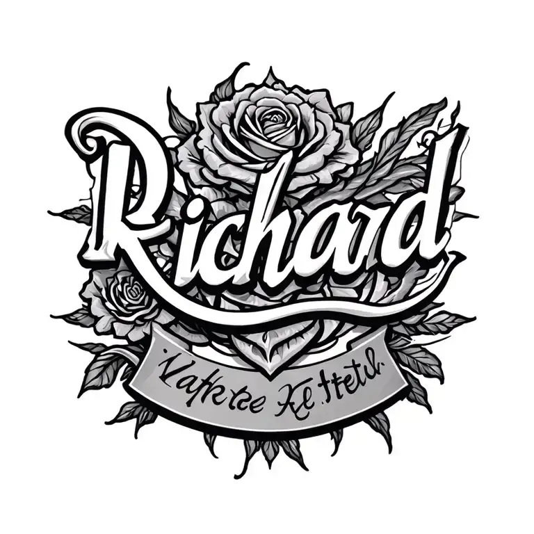 Richard Name Tatto Design