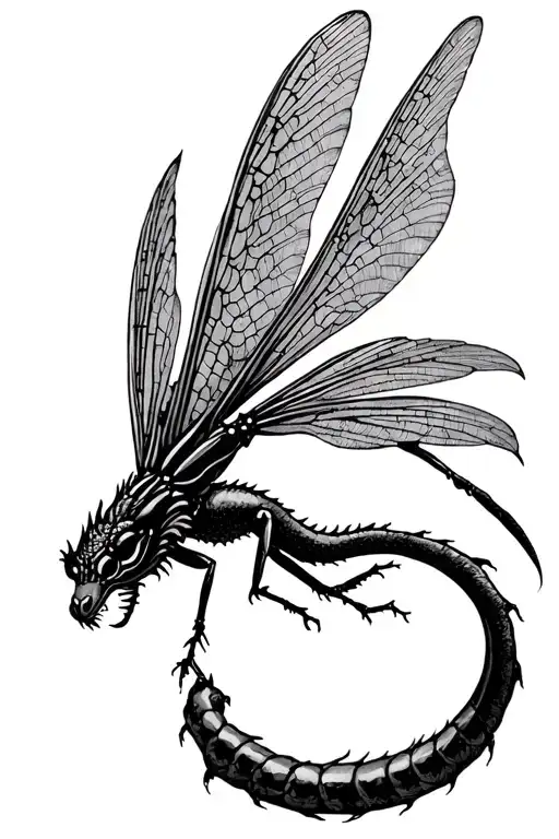 Dragon Fly That Resembles Love Resilance And Hardship
