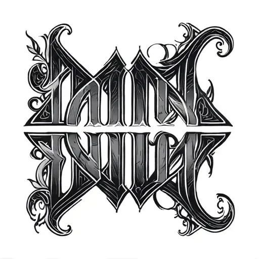 Two Word Ambigram Generator