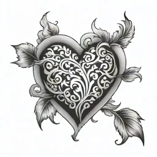 Black And Grey Heart