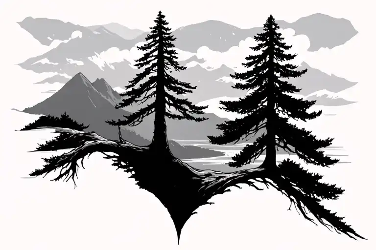 Tree Of Life In Olympic National Park Washington Kalaloch