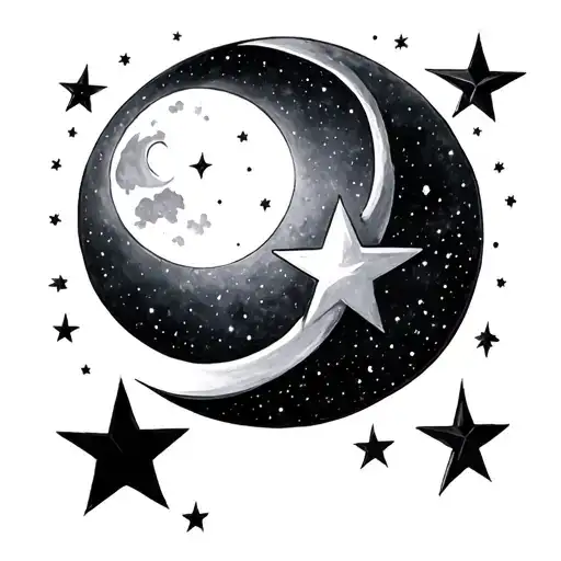 Stars And Moon