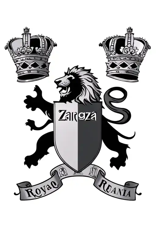 Royal Shield Zaragoza Logo Whith Lion