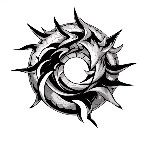 Make A 5 Star Dragon Ball With Shenron As The Circle From Dragon Ball Z