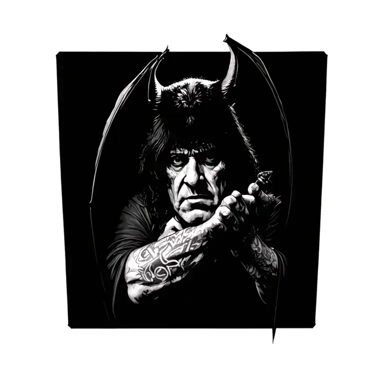 Ozzy Osbourne Bat Holding